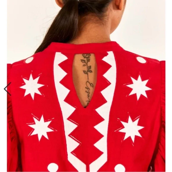 FarmRio tropical cutworm midi Dress RARE - Picture 5 of 7